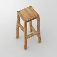 Contemporary bar stool TANTUMoakbeechash