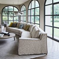 Modular sofa Lollcontemporaryfabricgray