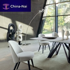 Floor-standing lamp FLEUR DE COTONstainless steelglassoriginal design