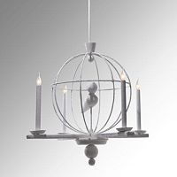Traditional chandelier XXL : DANS LES AIRSbrushed aluminumcompositeplaster