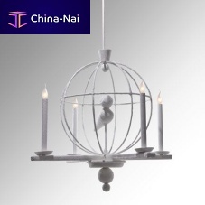 Traditional chandelier XXL : DANS LES AIRSbrushed aluminumcompositeplaster