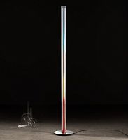 Contemporary light column vitreo F1500aluminumpolished aluminumPyrex®