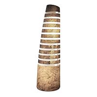 Floor-standing lamp SPEIRA steelanodized aluminumnatural stone
