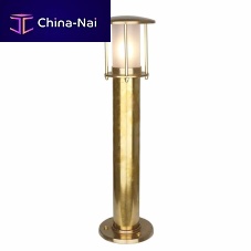 Garden bollard light YARROW contemporarybrasspolycarbonate