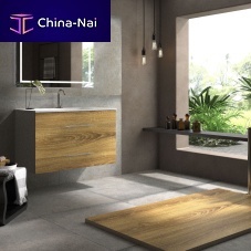 Wall-hung washbasin cabinet STONE 3D oakcontemporary