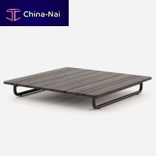 Contemporary coffee table COPACABANAhigh-pressure laminatesteel basesquare