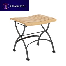 Traditional footrest FONTENAYteaksteelgarden
