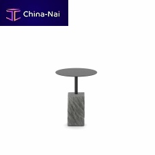Contemporary side table Rocks 30painted steelpainted steel baseround