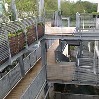 Steel railing galvanised steelbalustrademesh