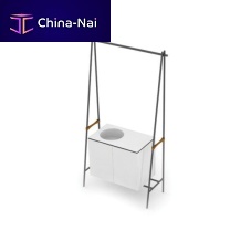 Double washbasin cabinet ALTALENAfree-standingwoodenmetal