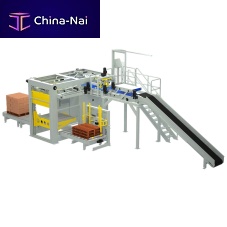High level infeed palletizer ILERPAL Cbagautomaticfor the chemical industry