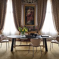 Contemporary table OperawalnutashMDF