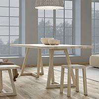 Contemporary dining table MARGOcherrywoodsolid woodoiled wood