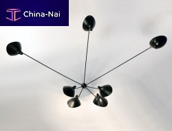 Contemporary wall light MSC-SP7indoormetalby Serge Mouille