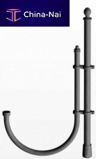 Galvanised steel lamp post arm LC 1002 aluminum