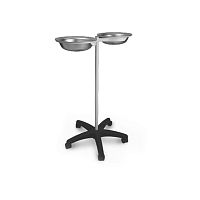 Double bin surgical basin stand 10.AD.1450trolley-mountedstainless steel