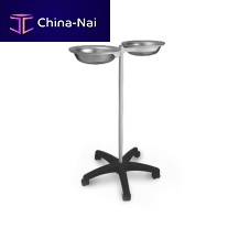 Double bin surgical basin stand 10.AD.1450trolley-mountedstainless steel