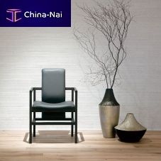 Contemporary dining chair SETTEindoorleatherwooden base