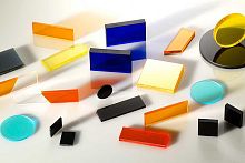 Colored optical filter absorptionglass