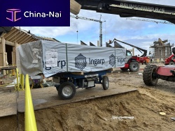 Electric self propelled trolley ErgoMover Lift+Go 360� WIRELESS2-axlefor constructionfor heavy loads