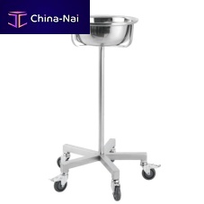 Trolley-mounted surgical basin stand IMSSTstainless steel