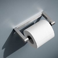 Wall-mounted toilet roll holder VIPP3 stainless steelplastichome