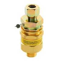 Gas safety valve Asi 35DINbrasspiston