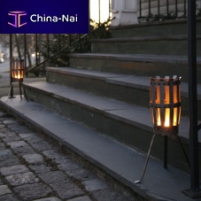 Floor-mounted garden torch HILDINGiron