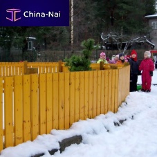Fence with bars PAP012playgroundwoodentraditional