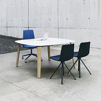 Contemporary table LTS HPLFenix NTM®cast aluminum base