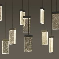 Contemporary chandelier GRAND CRU CANOPYglassLEDhandmade