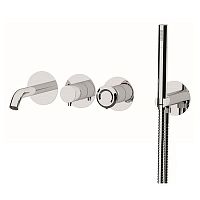 Bathtub mixer tap ET53D2Pwall-mountedbuilt-inchrome-plated brass