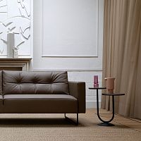 Contemporary side table TwinsoakMDFlacquered MDF