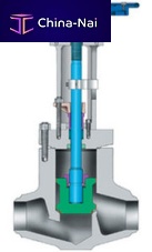 Flexible wedge valve with handwheelshut-offfor aggressive media