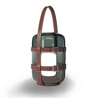 Nomad lamp Fireflyglassleathercontemporary