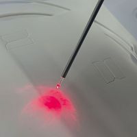 Surgical laser optical fiber for proctology