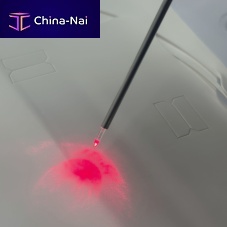 Surgical laser optical fiber for proctology
