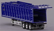 3-axle semi-trailer towedfor waste