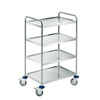 Transport trolley 4000, 8003 seriesstainless steelshelfwith swivel casters