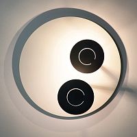 Contemporary wall light PAPERAindoorpolished steelround