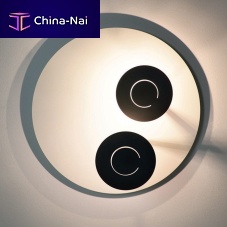 Contemporary wall light PAPERAindoorpolished steelround