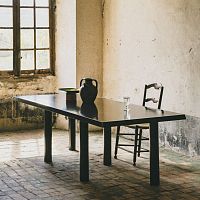 Contemporary table TAULOoakoak baserectangular