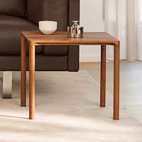 Contemporary side table PILOTI oakoak baserectangular