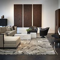 Wall decorative panel 46-0578 FALLING LEAVESrigidwood3D