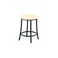 Contemporary stool 160fabricpainted steel basechrome steel base