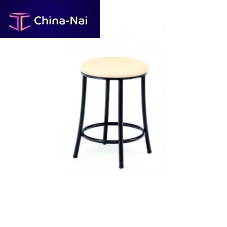 Contemporary stool 160fabricpainted steel basechrome steel base