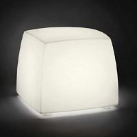 Contemporary pouf LITE CUBEpolyethyleneilluminatedoutdoor