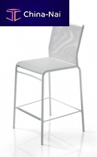 Contemporary bar chair LIU' indoorchromed metallacquered metal