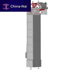 Bucket elevator for the food industry beltchain