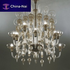 Traditional chandelier 99.37glassblown glassmetal